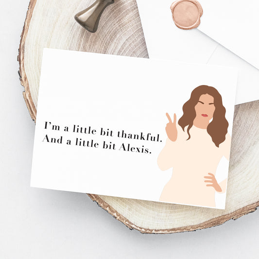 Schitts Thank You Card Printable - Alexis