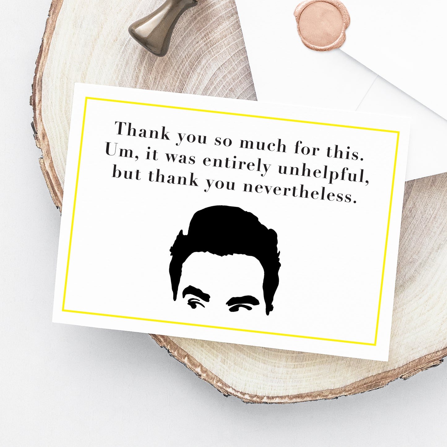 Schitts Thank You Card Printable - David