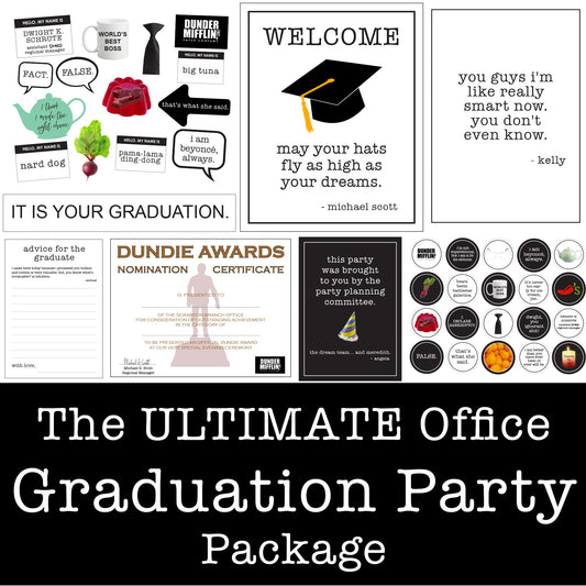 The Ultimate Office Graduation Party Printable Package
