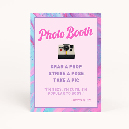 2000s Party Photo Booth Sign Printable