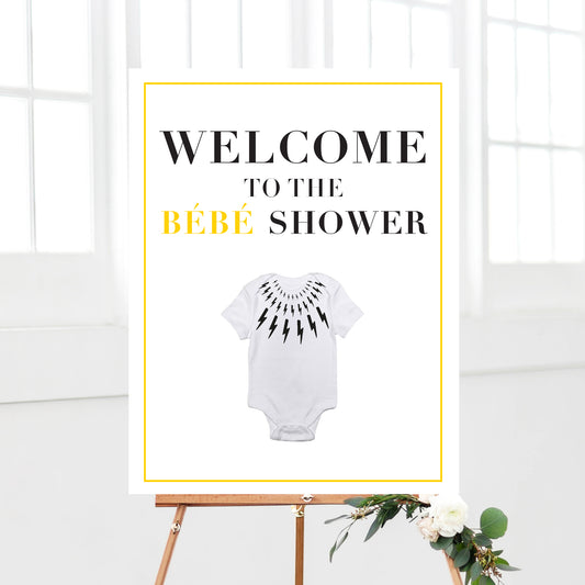 Schitts Baby Shower Welcome Sign Printable