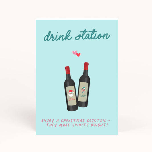 Romantic Christmas Movie Party Drink Sign Printable