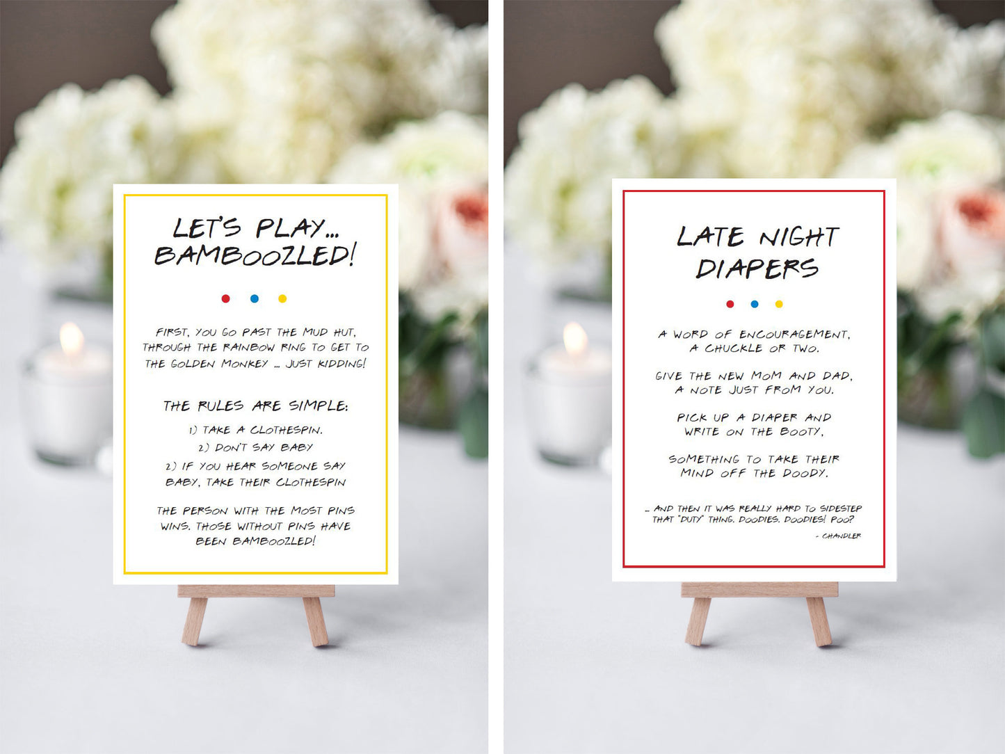 The Ultimate Friends Baby Shower Game & Trivia Printable Package