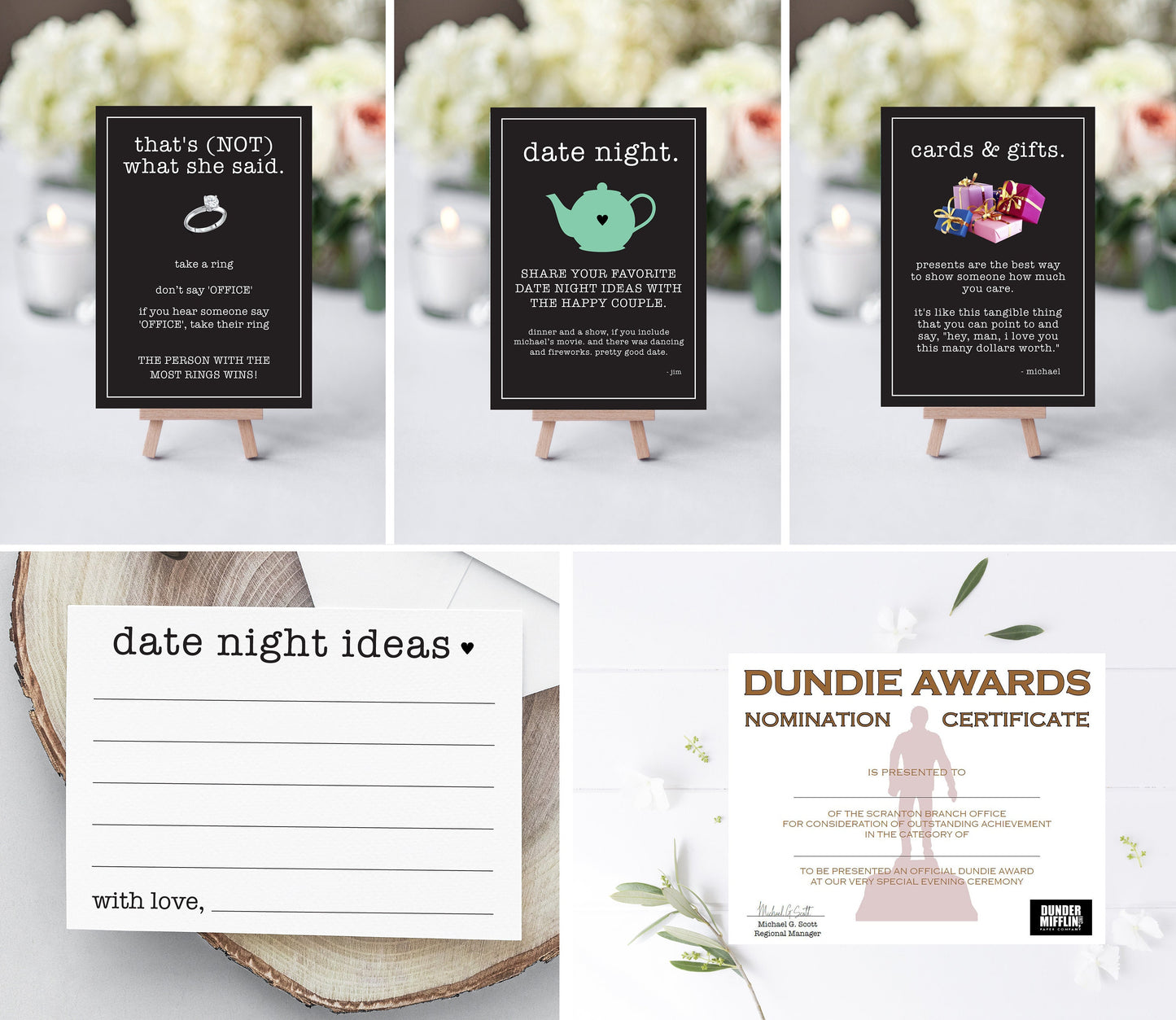The Ultimate Office Bridal Shower Printable Package