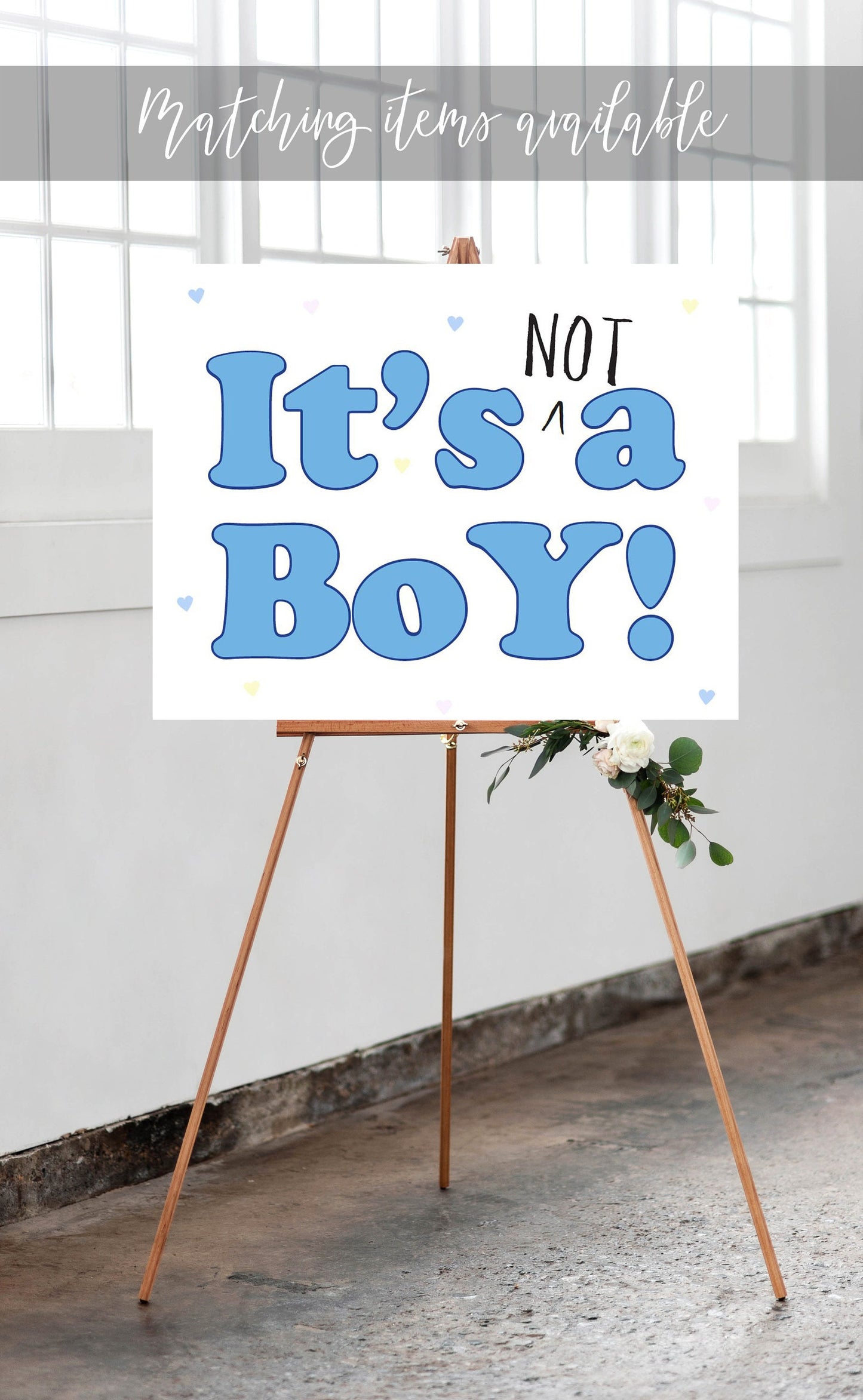 Friends Baby Shower It's not a Girl Sign Printable