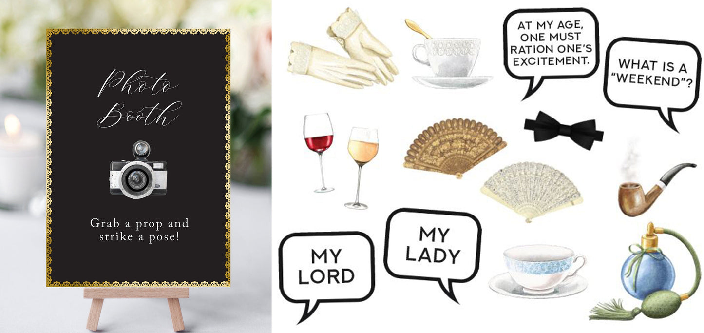 The Ultimate Downton Party Printable Package