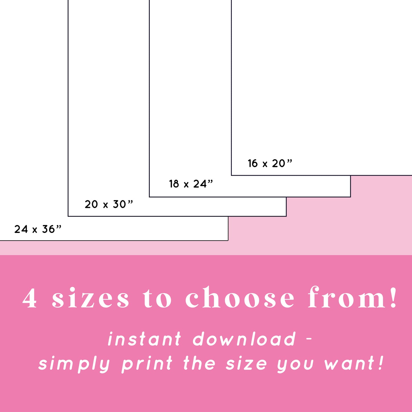 Pink Christmas Bridal Shower Welcome Sign Printable