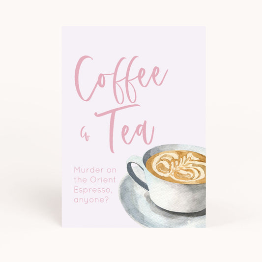 Book Club Coffee and Tea Sign Printable