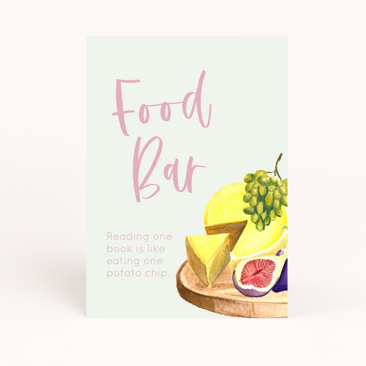 Book Club Food Sign Printable