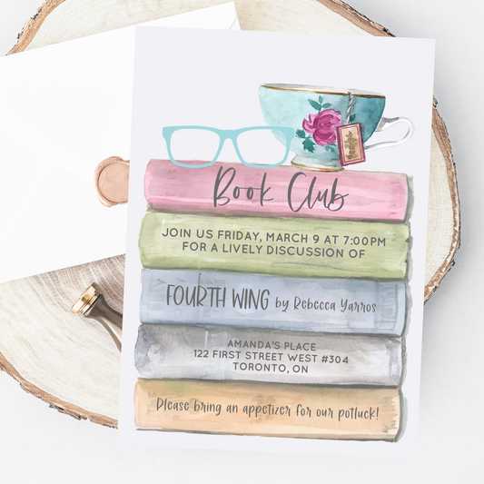 Book Club Invitation Printable