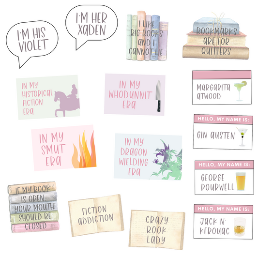 Book Club Photo Booth Prop Printables
