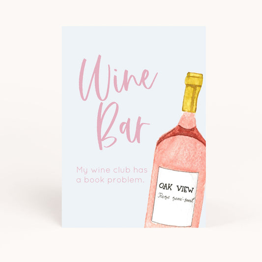 Book Club Wine Bar Sign Printable