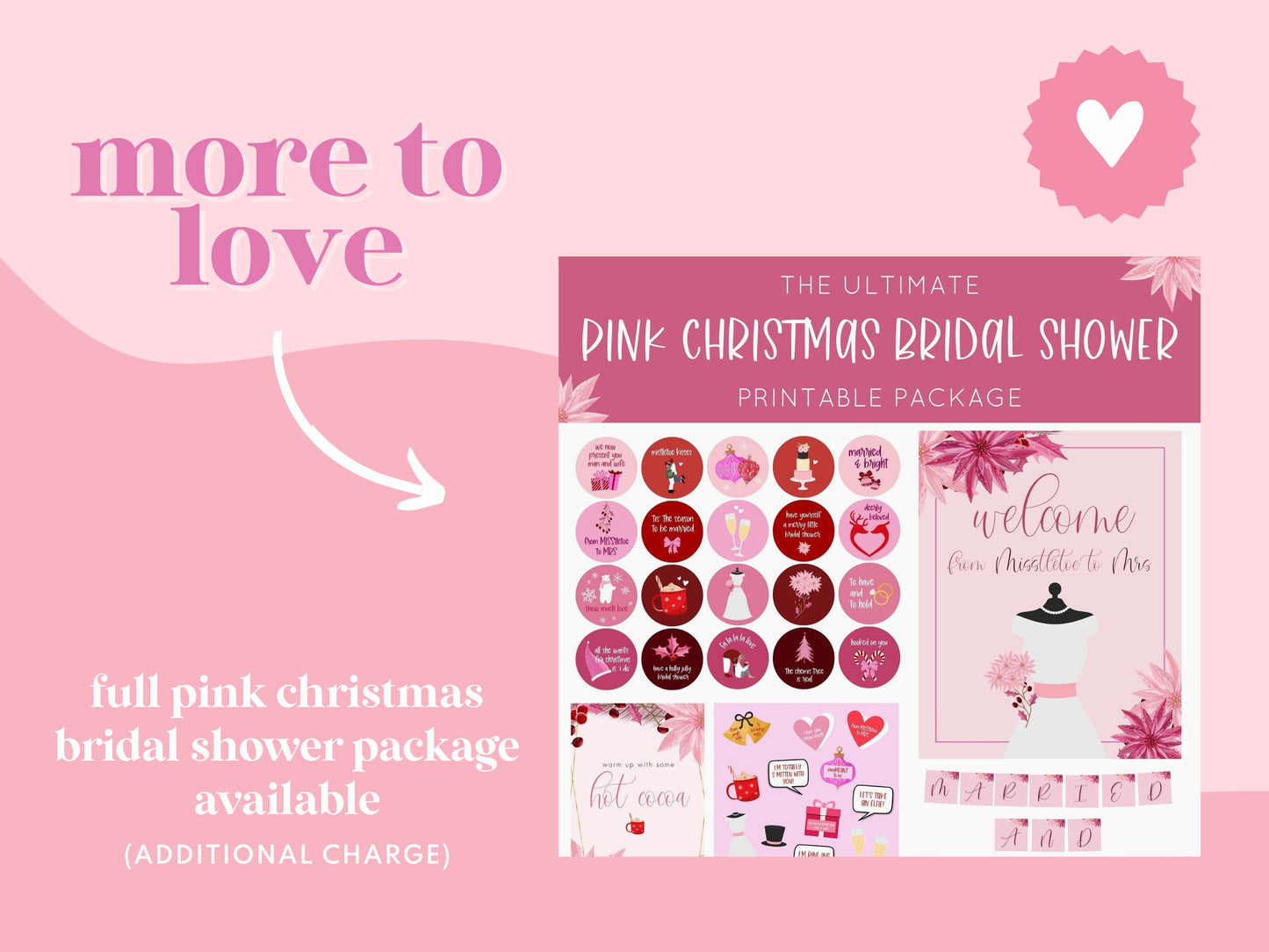 Pink Christmas Cards & Gifts Sign Printable awdesignsprintables