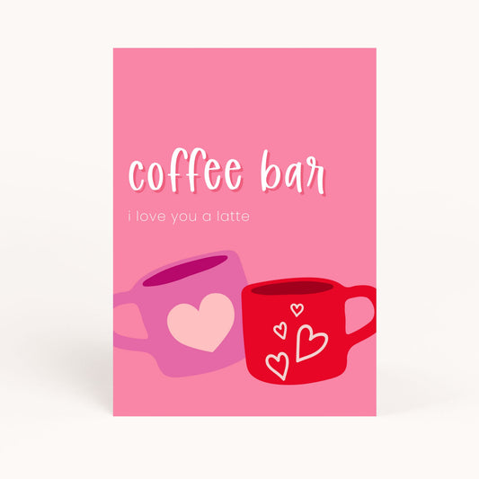 Galentine's Day Party Coffee Bar Sign Printable