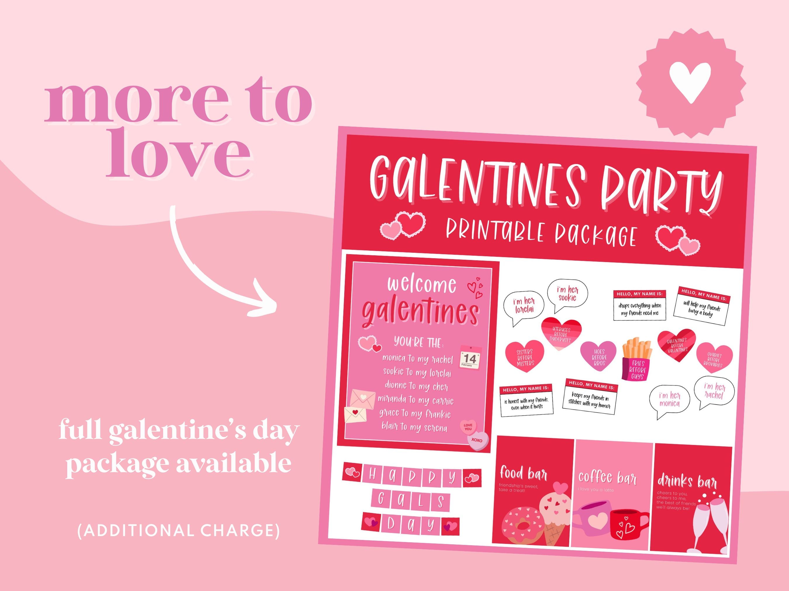 Galentine's Day Full Alphabet Banner Printable – awdesignsprintables