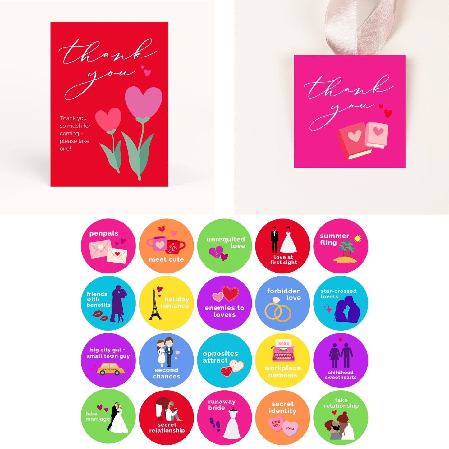 Rom Com Novel Bridal Shower Printable Package