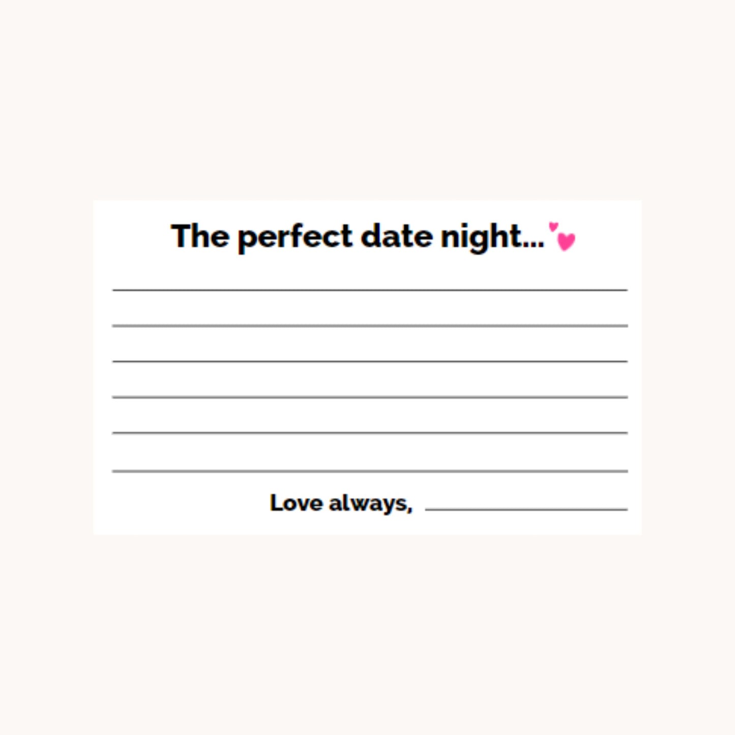 Rom Com Novel Bridal Shower Date Night Printables