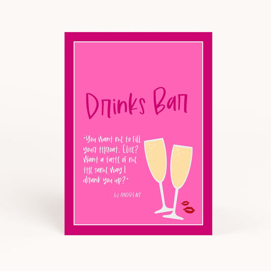 Spicy Book Club Drinks Printable