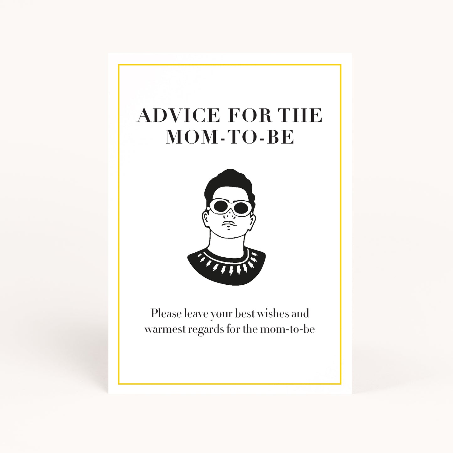 Schitts Baby Shower Advice for Mom to Be Card Printables