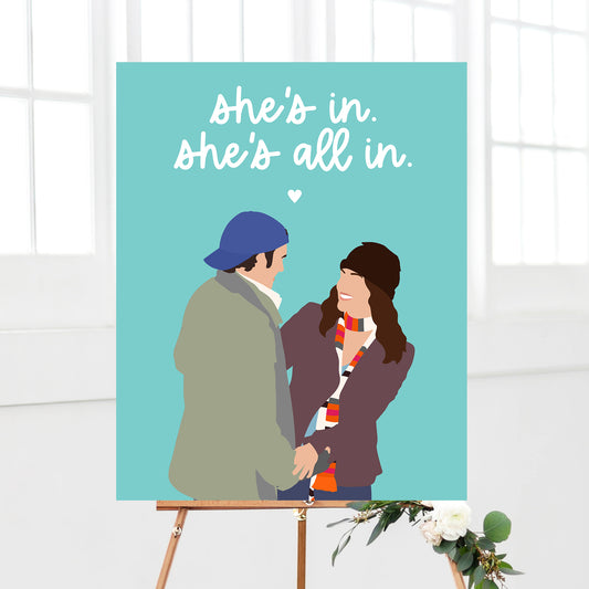 Gilmore Bridal Shower Welcome Sign - Luke and Lorelai