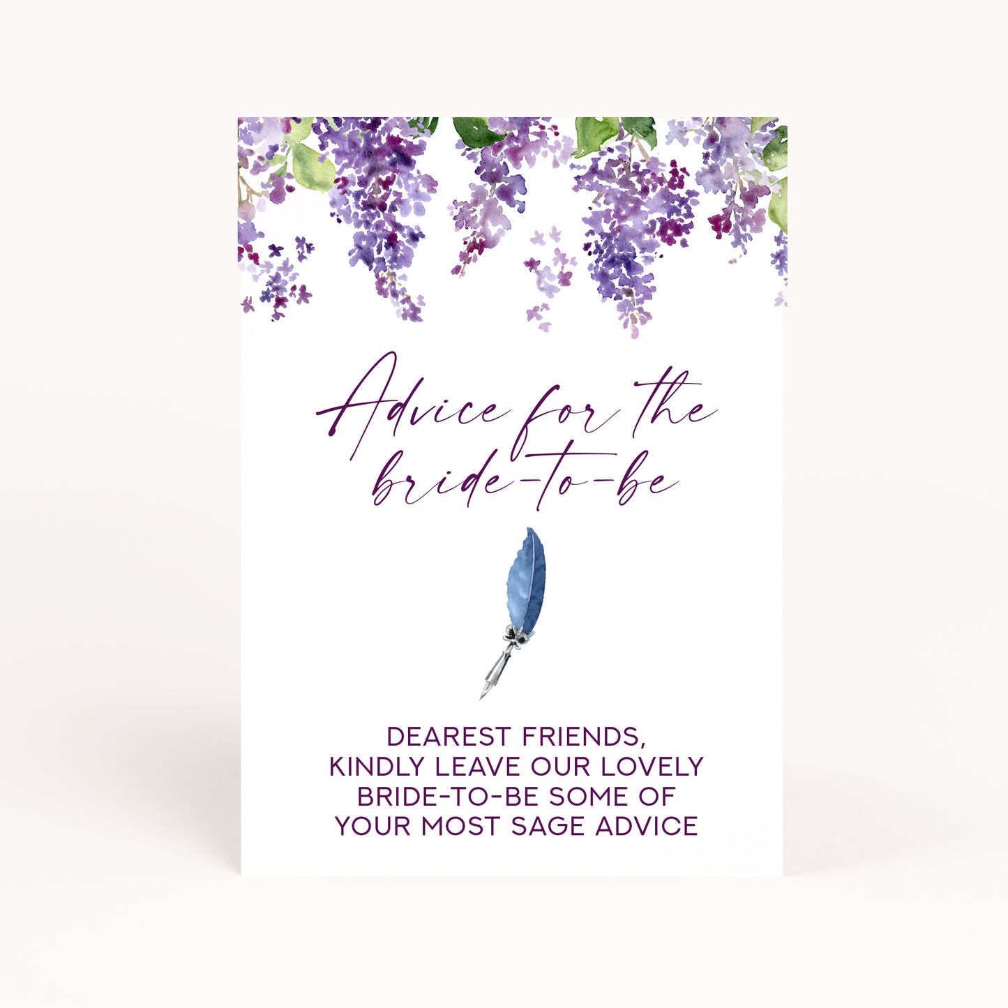 Bridgerton Bridal Shower Advice for the Bride to Be Printables