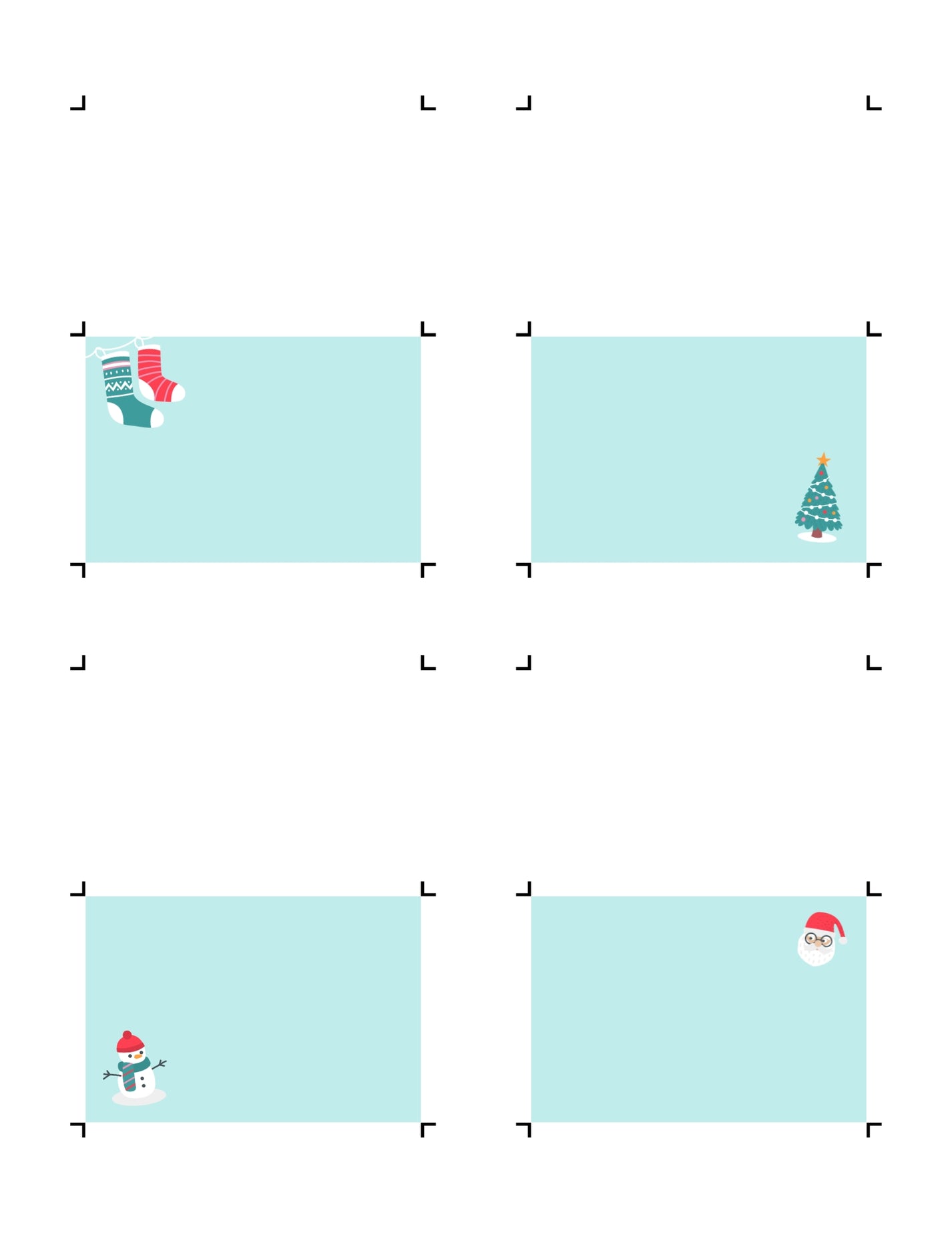 Romantic Christmas Movie Party Food Tent Printables (blank ...