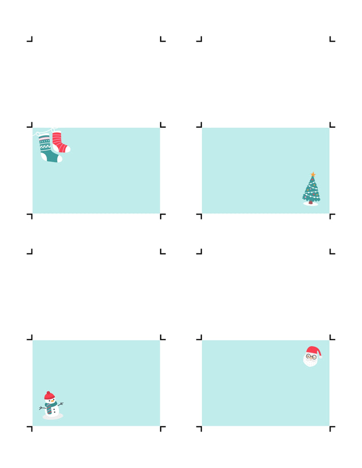 Romantic Christmas Movie Party Food Tent Printables (blank ...