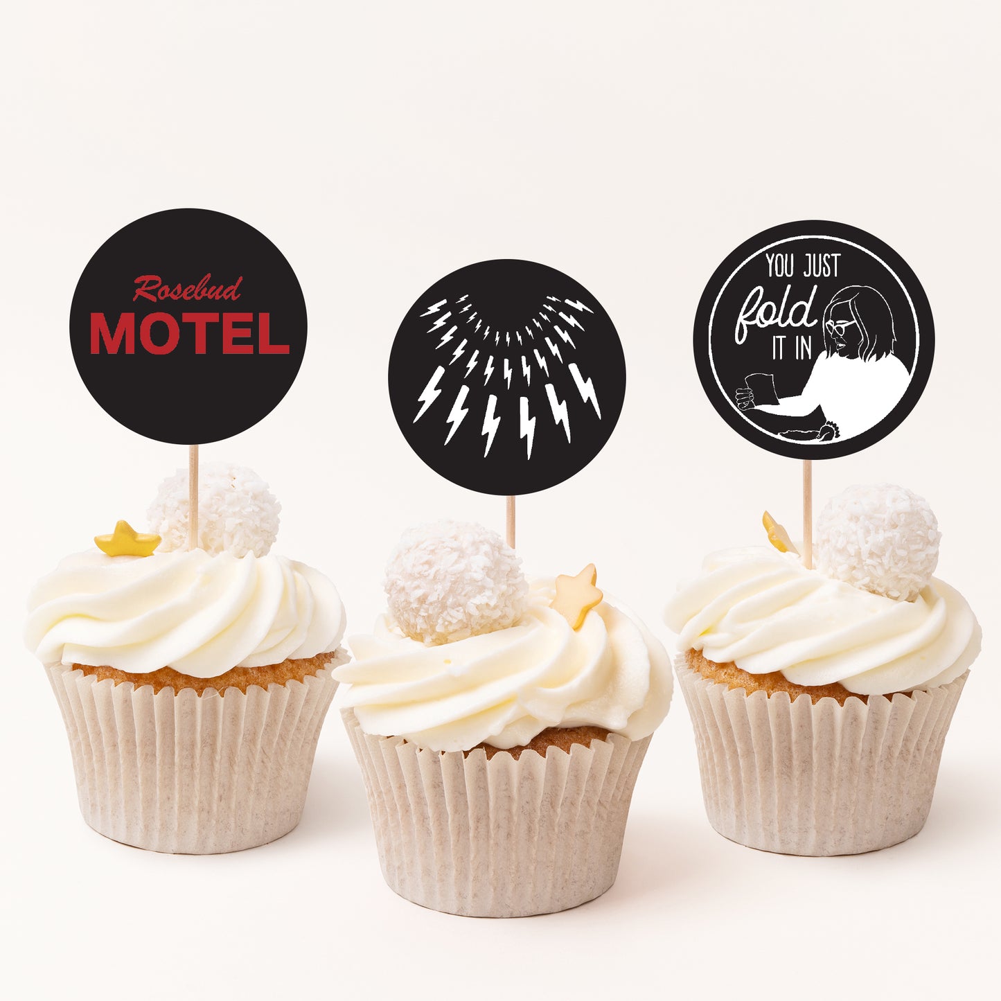 Schitts Party Cupcake Toppers Printable