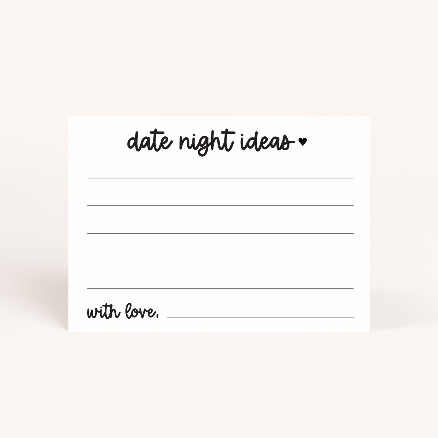 Gilmore Date Night Card Printables