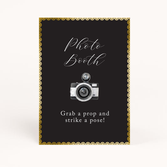 Downton Party Photo Booth Sign Printable