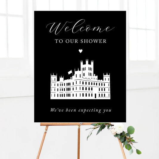 Downton Bridal Shower Welcome Sign Printable