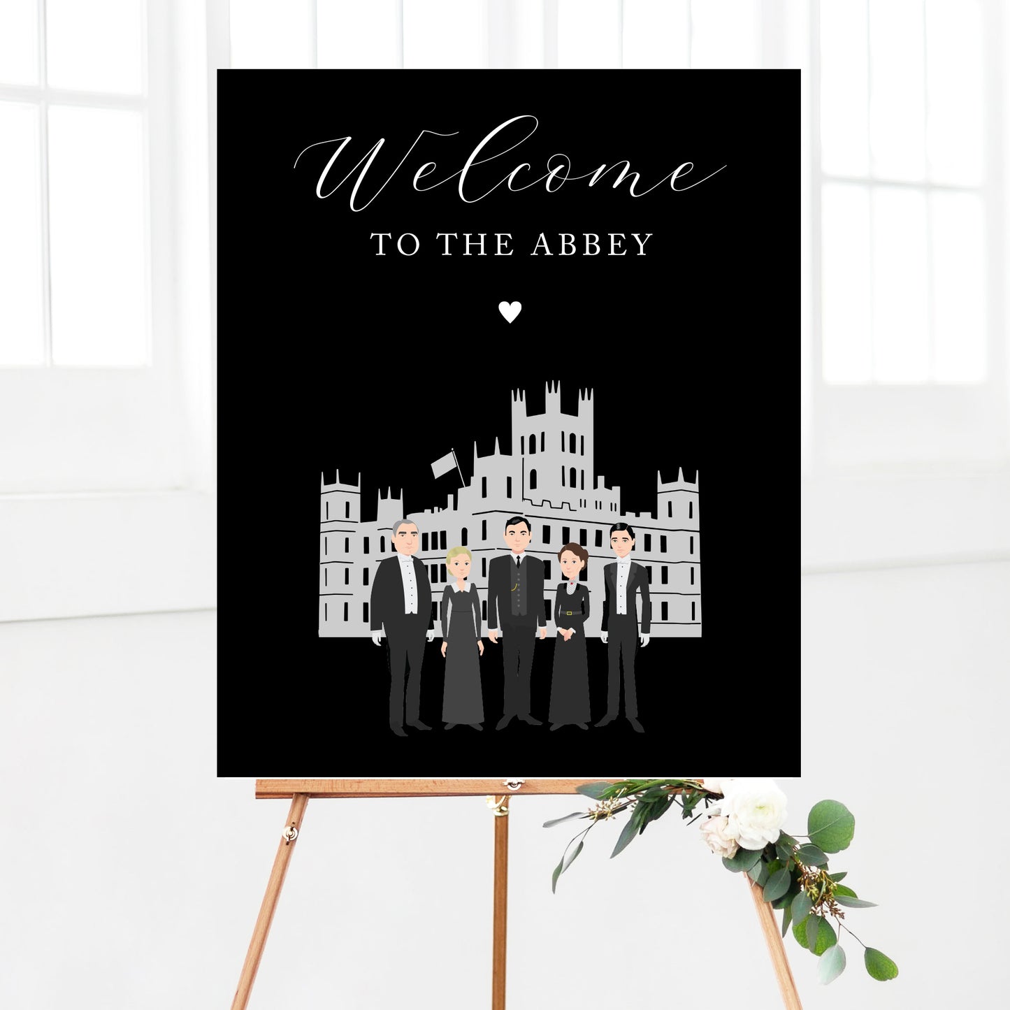 Downton Party Welcome Sign Printable