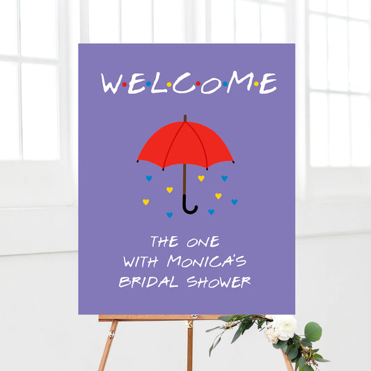 Friends Baby Shower + Bridal Shower Welcome Sign Printable