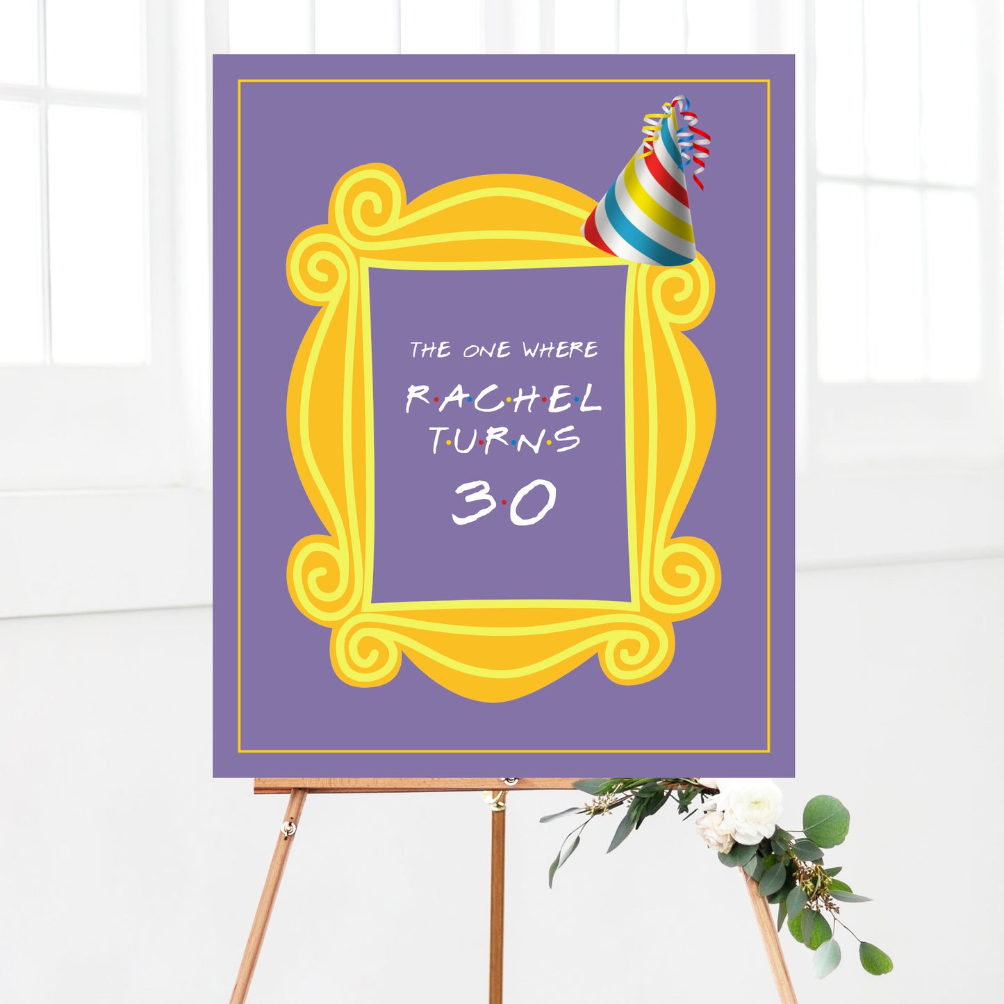 Friends Birthday Party Welcome Sign Printable
