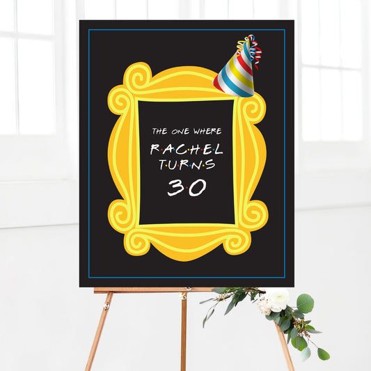 Friends Birthday Party Welcome Sign Printable
