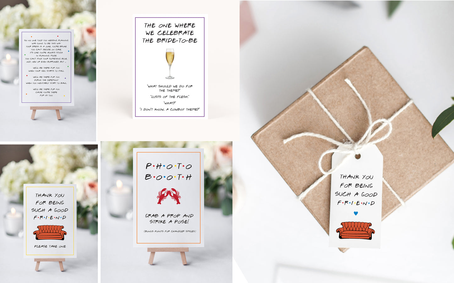The Ultimate Friends Bridal Shower Printable Package