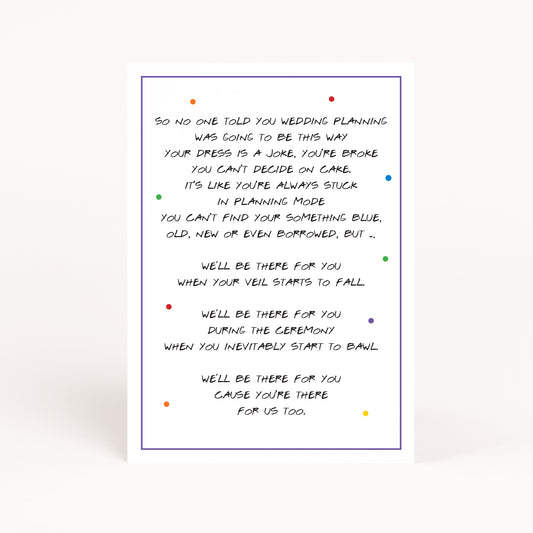Friends Bridal Shower I'll Be There for You Printable