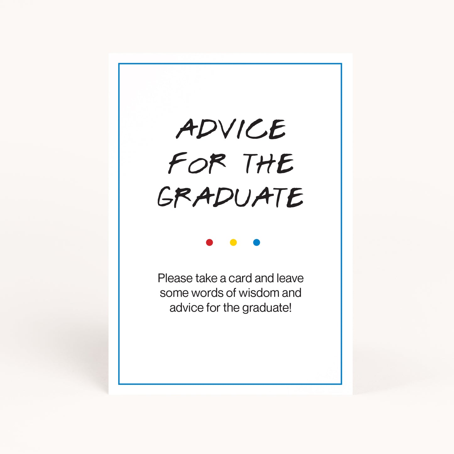 Friends Graduation Advice for Graduate Cards Printables