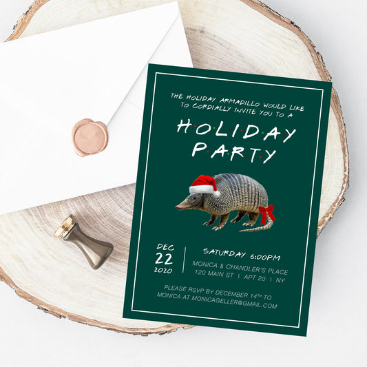 Friends Holiday + Christmas Party Invitation Printable