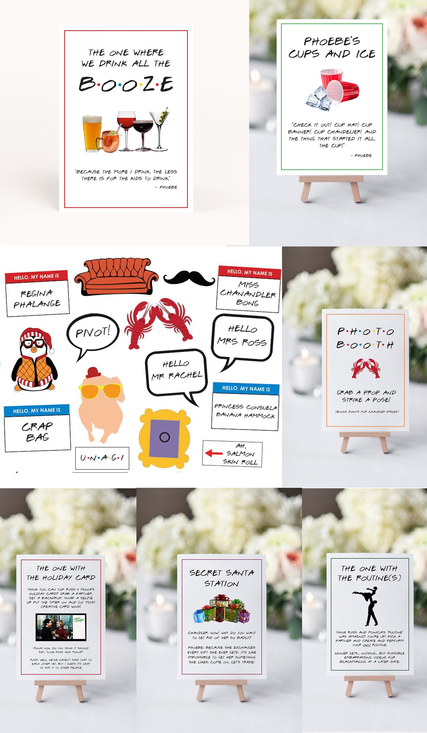 The Ultimate Friends Holiday Party Printable Package
