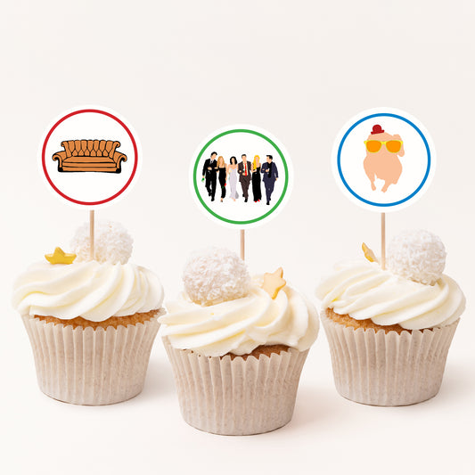 Friends Party Cupcake Toppers Printables