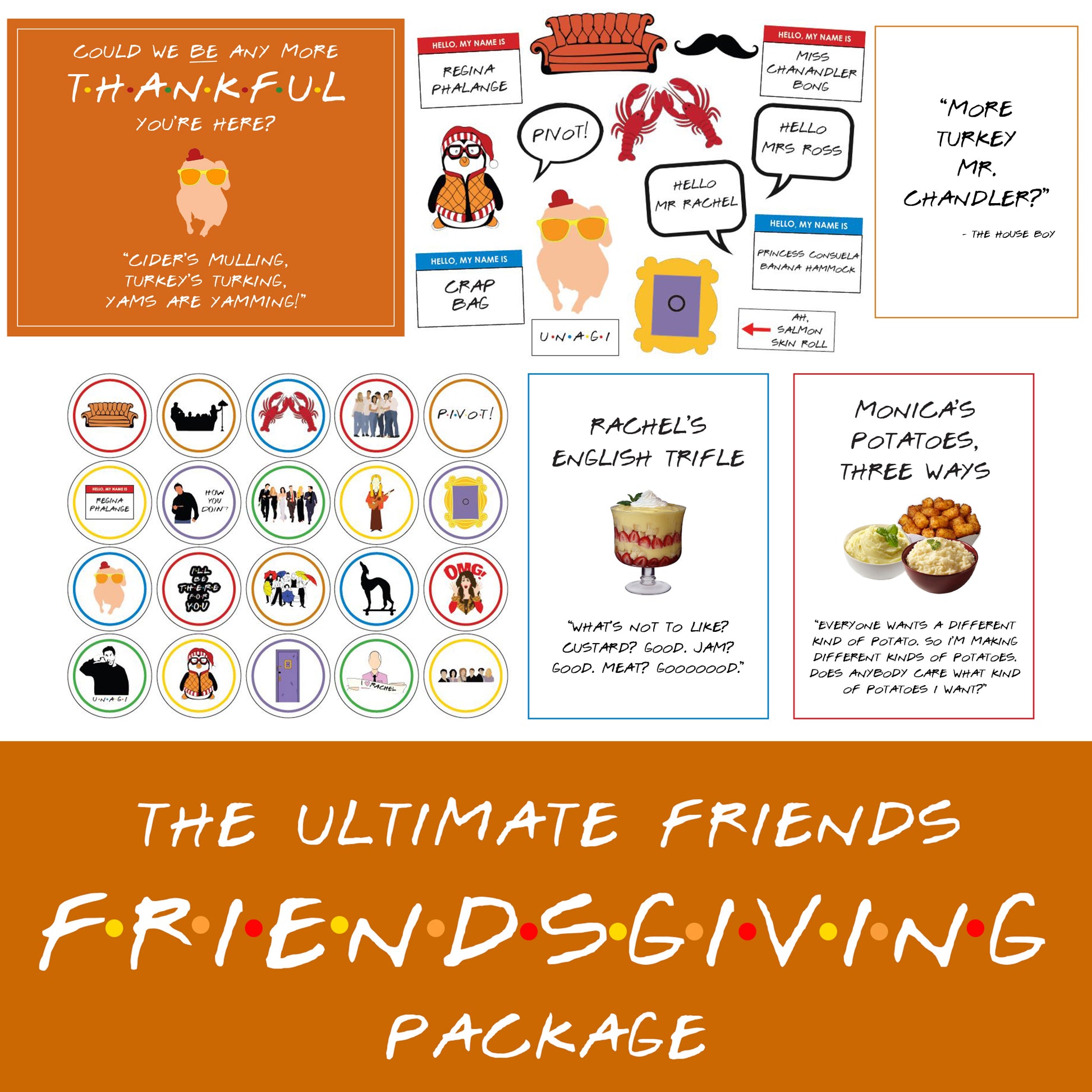 A Friends-Themed Friendsgiving Even Chandler Would Love