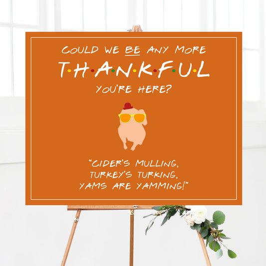 Friends Thanksgiving Friendsgiving Welcome Sign Printable
