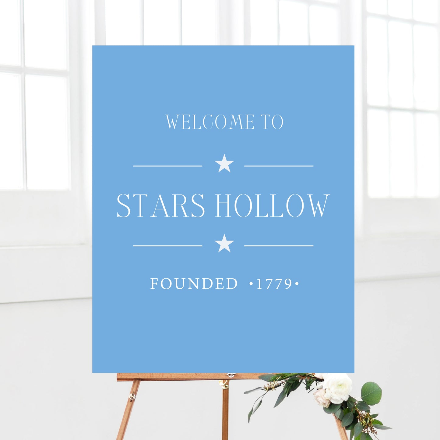 Gilmore Stars Hollow Welcome Sign Printable