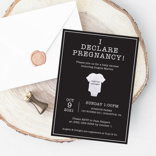 Office Baby Shower Invitation Printable