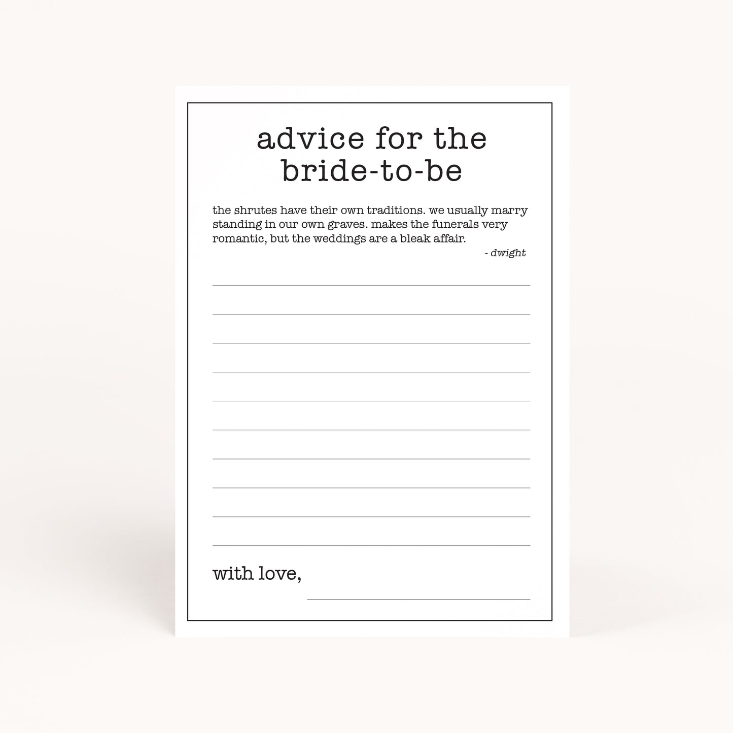 Office Bridal Shower Advice for Bride Cards Printable – awdesignsprintables office-bridal-shower-advice-for-bride-cards-printable-awdesignsprintables