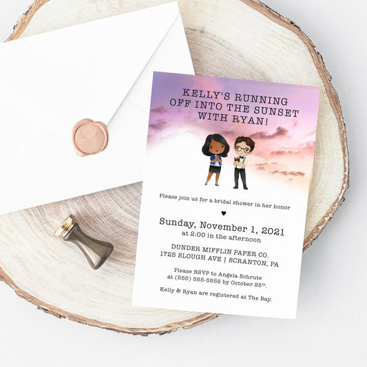 Office Bridal Shower Invitation Printable - Kelly & Ryan