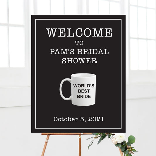 Office Bridal Shower Welcome Sign Printable