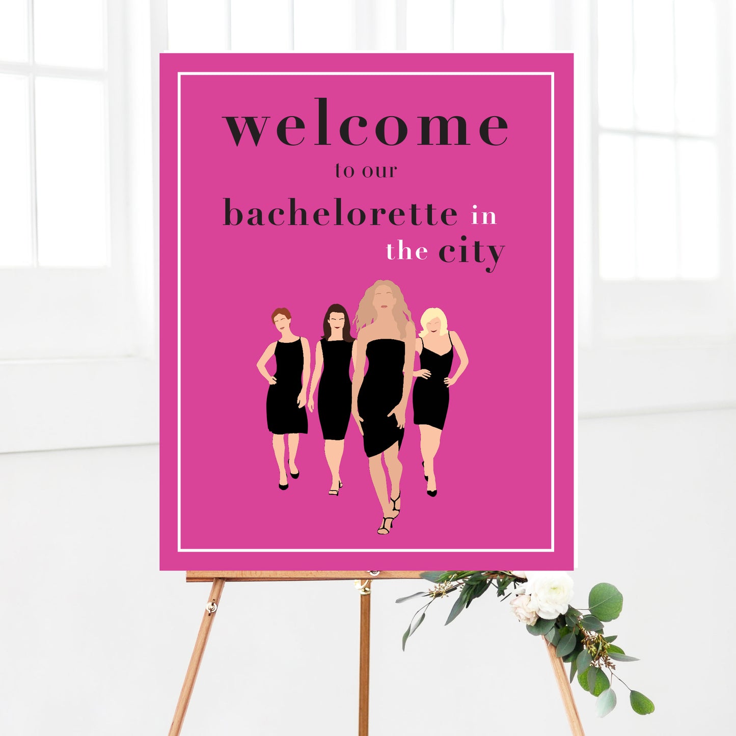 Sex and the City Bachelorette Party Welcome Sign Printable