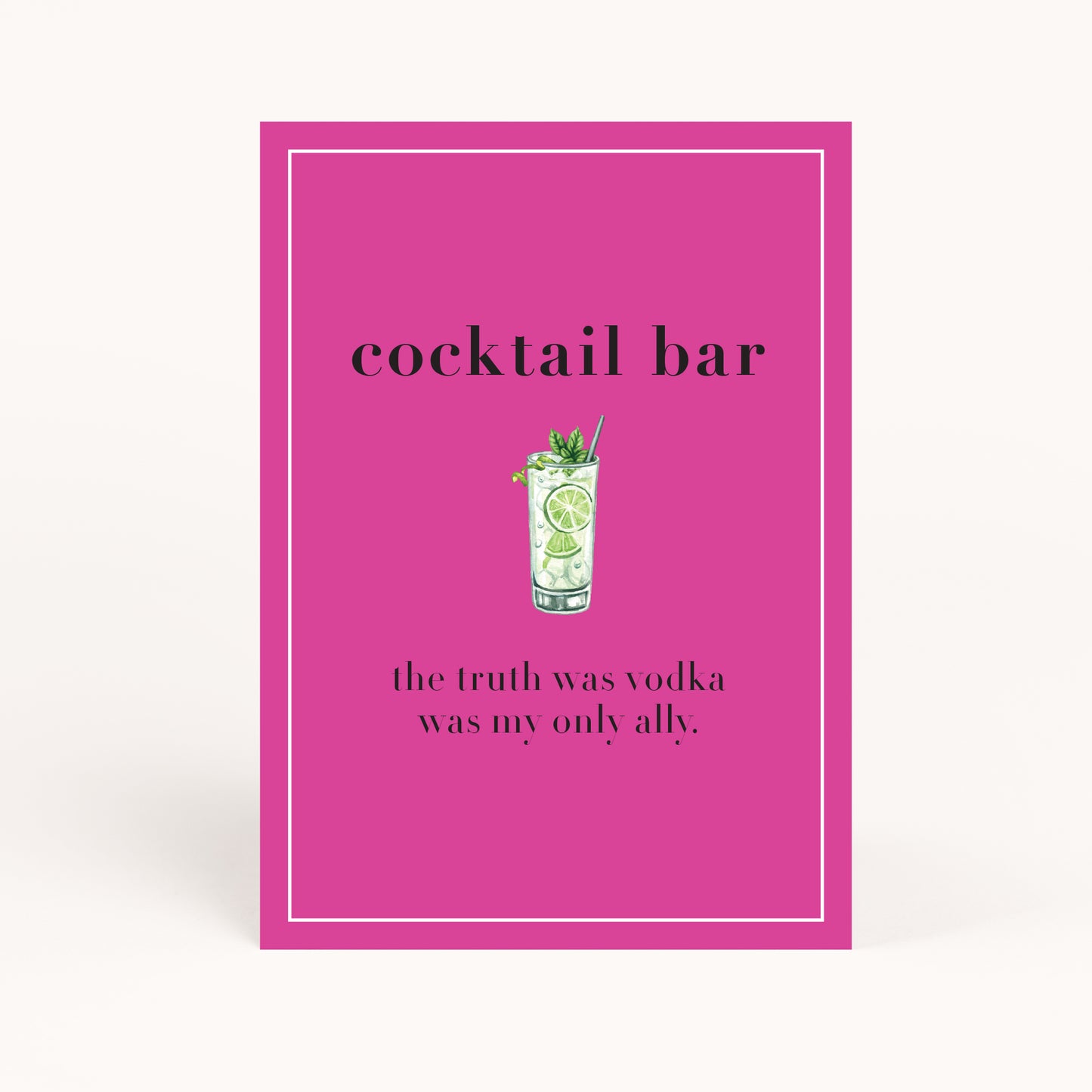 Sex and the City Bachelorette Party Cocktail Bar Printable